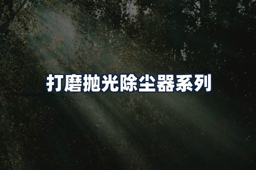 打磨抛光除尘器